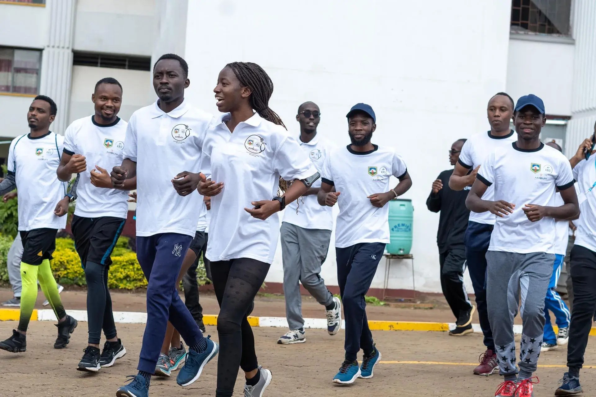 Youth marathon runners